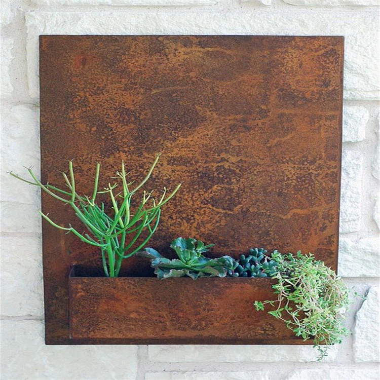 Кашпо из кортеновской стали