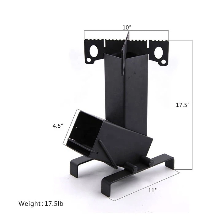 Outdoor Minimalist Rocket Heater Stove