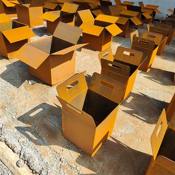 Прочные стальные плантаторы Corten