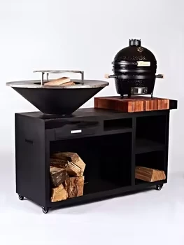 Weather Resistant Corten Steel Grill Station